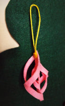 Handmade fabric Christmas tree ornaments, Standard selection, Pink diamond