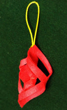 Handmade fabric Christmas tree ornaments, Standard selection, Red diamond