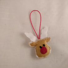 Handmade fabric Christmas tree ornament, Premium selection, Reindeer