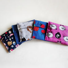 Eco-friendly face mask cases, small pockets for mask protection made with various 100% cotton fabrics