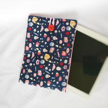 Dark blue Pastry-themed iPad Sleeve case (iPad Air 2/ iPad mini)