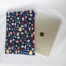 Dark blue Pastry-themed iPad Sleeve case (iPad Air 2/ iPad mini)