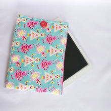 Cyan Robot-themed iPad Sleeve case (iPad Air 2/ iPad mini)
