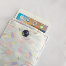 Baby blue ice-cream themed iPad Sleeve case (iPad Air 2/ iPad mini)