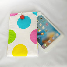 White colourful Polka-dot iPad Sleeve case (iPad Air 2/ iPad mini)
