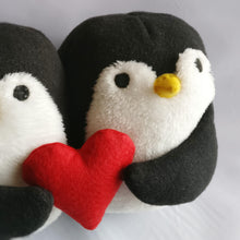 Handmade loving couple, Penguins plush toy, Stuffed toy