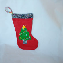 Handmade Christmas stocking, Christmas tree