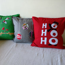 Handmade Christmas cushion, Throw cushion Cover, Pillow cover (Combo or Single)