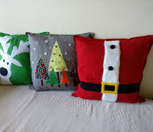 Handmade Christmas cushion, Throw cushion Cover, Pillow cover (Combo or Single)