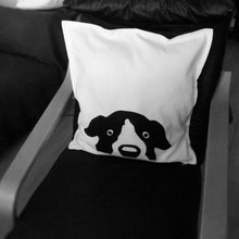 Black and white, Dog themed, Throw cushion Cover, Pillow cover (Combo or Single)