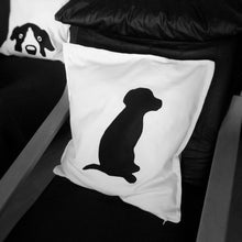 Black and white, Dog themed, Throw cushion Cover, Pillow cover (Combo or Single)