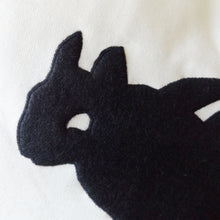 Black and white, Squirrel themed, Throw cushion Cover, Pillow cover (Single - squirrel face)