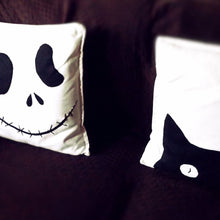 Black and white, Halloween themed, Throw cushion Cover, Pillow cover (Combo or Single)