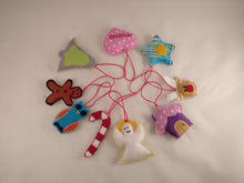 Handmade fabric Christmas tree ornaments, Premium selection