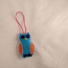 Handmade fabric Christmas tree ornament, Premium selection, Owl