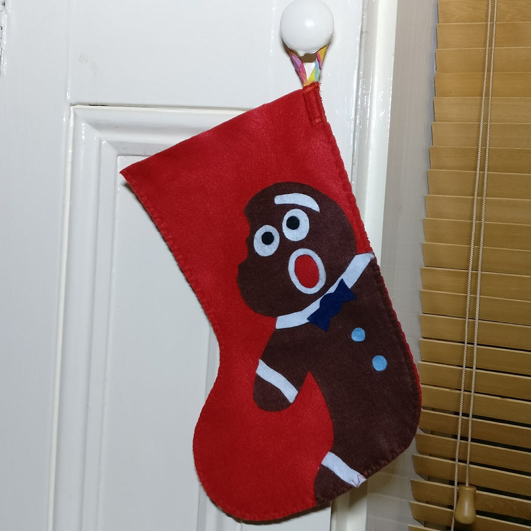 Handmade Christmas stocking, Ginger cookie