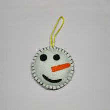 Handmade fabric Christmas tree ornament, Premium selection, Snowman