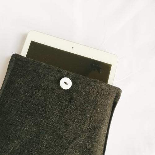 Black denim iPad Sleeve case (iPad Air 2/ iPad mini)