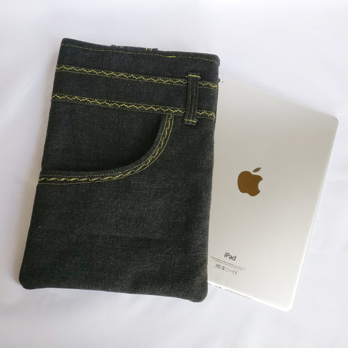 Black denim Jeanes iPad Sleeve case (iPad Air 2/ iPad mini)