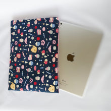 Dark blue Pastry-themed iPad Sleeve case (iPad Air 2/ iPad mini)