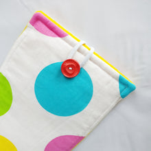 White colourful Polka-dot iPad Sleeve case (iPad Air 2/ iPad mini)