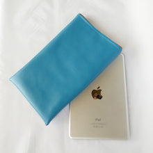 Blue green vinyl iPad Sleeve case (iPad Air 2/ iPad mini)