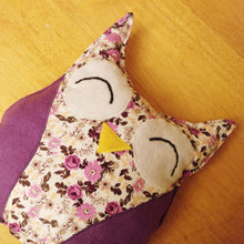 Handmade purple, Owl plush toy, Stuffed toy