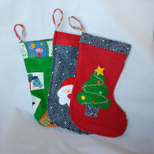Handmade Christmas stocking, Santa Claus
