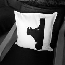Black and white, Squirrel themed, Throw cushion Cover, Pillow cover (Single - squirrel face)
